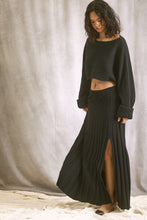 Load image into Gallery viewer, A-line Maxi Skirt- Black
