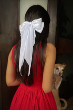 Load image into Gallery viewer, White Satin Oversized Bow
