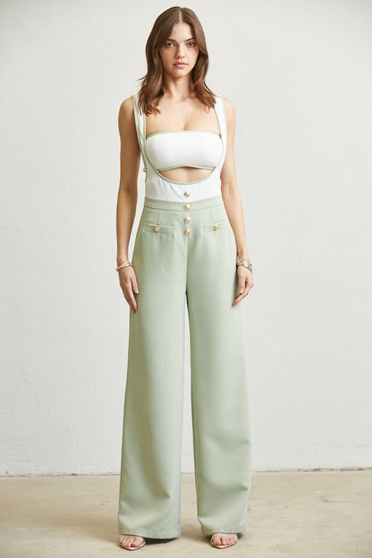 Sage Bandeau Jumpsuit