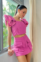 Load image into Gallery viewer, Mela Pink Skort Set
