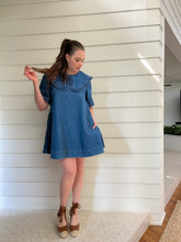 Load image into Gallery viewer, Collared Denim Dress
