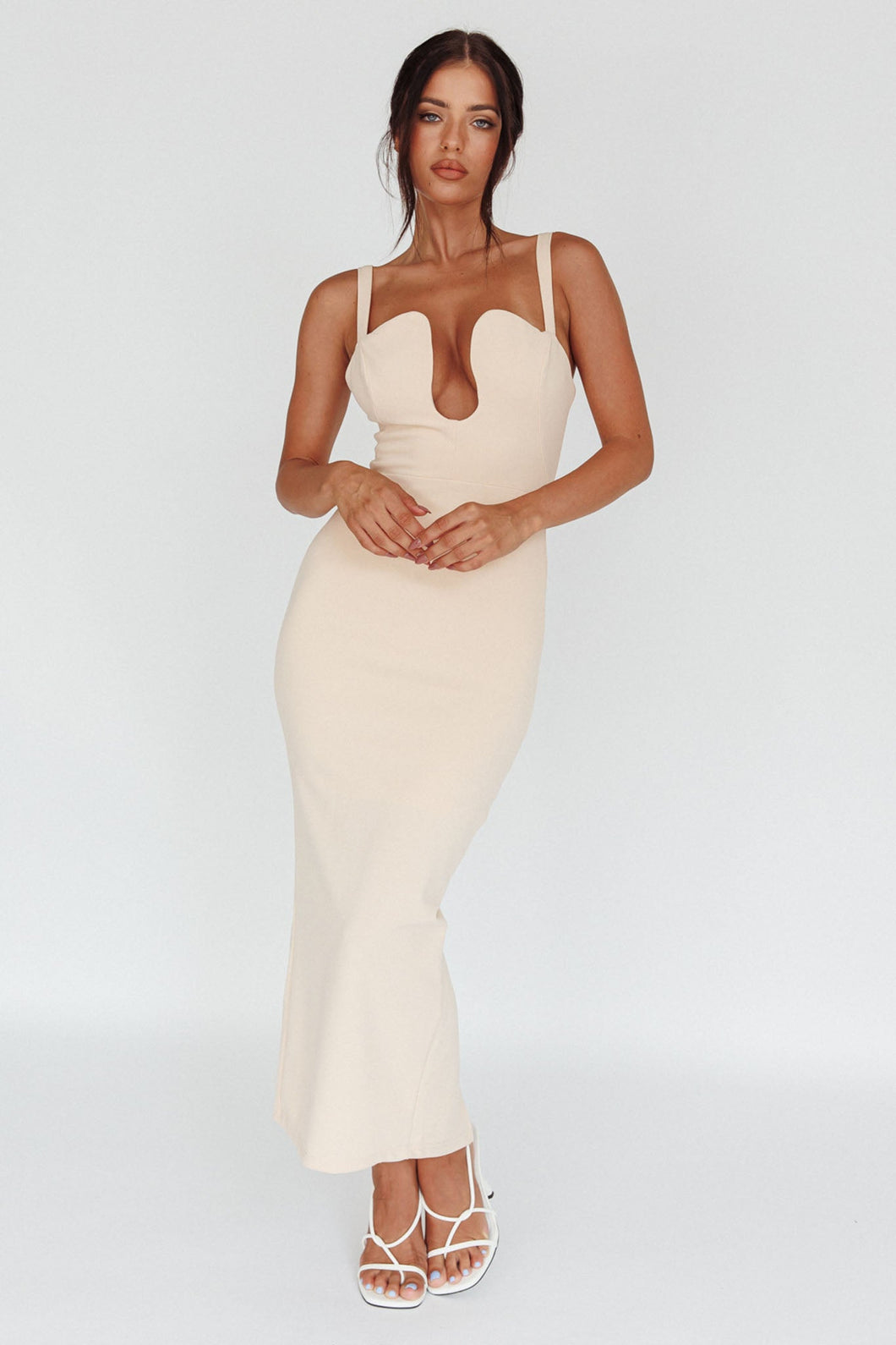 Hana Cream Bodycon Dress