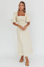 Load image into Gallery viewer, Sibille Puff Sleeve Dress- Ivory
