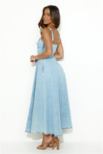 Load image into Gallery viewer, Light Denim Maxi Dress
