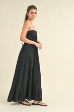 Load image into Gallery viewer, Black Back Tie Maxi Dress
