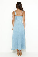 Load image into Gallery viewer, Light Denim Maxi Dress
