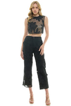 Load image into Gallery viewer, Chiara Lace Pant Set- Black
