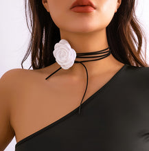 Load image into Gallery viewer, Rosette Necklace Choker
