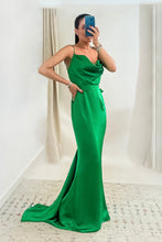 Load image into Gallery viewer, Irena Green Gown Dress
