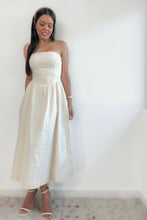 Load image into Gallery viewer, Mara Strapless Cream Dress
