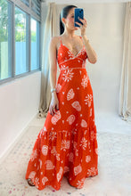 Load image into Gallery viewer, Sole Maxi Dress- Red Orange
