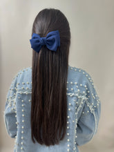 Load image into Gallery viewer, Linen Hair Clip Bow
