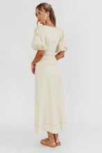 Load image into Gallery viewer, Sibille Puff Sleeve Dress- Ivory
