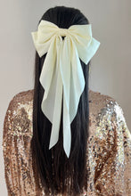 Load image into Gallery viewer, Cream Satin Oversized Bow
