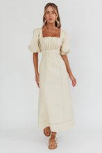 Load image into Gallery viewer, Sibille Puff Sleeve Dress- Ivory
