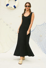 Load image into Gallery viewer, Black Knit Maxi Dress
