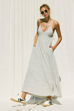 Load image into Gallery viewer, Minimal Stripes Linen Maxi Dress
