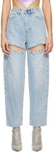 Load image into Gallery viewer, Crystals Denim Jeans
