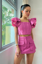 Load image into Gallery viewer, Mela Pink Skort Set
