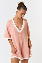 Load image into Gallery viewer, Malibu Waffle Knit Contrast Romper
