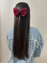 Load image into Gallery viewer, Linen Hair Clip Bow
