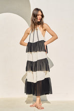 Load image into Gallery viewer, Beige|Black Flowy Maxi Dress
