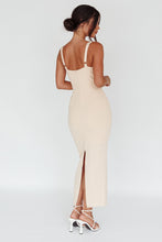 Load image into Gallery viewer, Hana Cream Bodycon Dress
