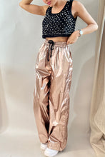 Load image into Gallery viewer, Copper Metallic Parachute Pant
