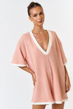 Load image into Gallery viewer, Malibu Waffle Knit Contrast Romper
