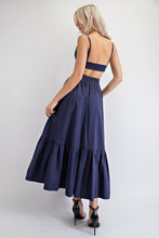 Load image into Gallery viewer, Navy Two Piece Skirt Set
