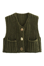 Load image into Gallery viewer, Olive Sweater Vest
