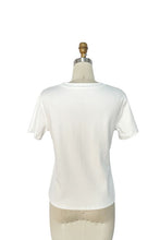 Load image into Gallery viewer, Roses Embellished White Tee
