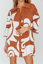 Load image into Gallery viewer, Abstract Button Down Knit Dress
