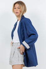 Load image into Gallery viewer, The Blue Striped Detail Blazer
