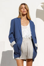 Load image into Gallery viewer, The Blue Striped Detail Blazer
