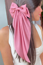 Load image into Gallery viewer, Pink Mauve Satin Oversized Bow
