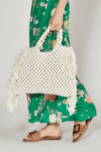 Load image into Gallery viewer, Lilibeth Cream Medium Crochet Tote Bag
