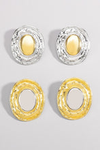 Load image into Gallery viewer, Marietta Elliptic Earrings- Gold
