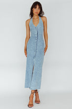 Load image into Gallery viewer, Bodycon Denim Maxi Dress
