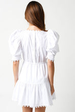 Load image into Gallery viewer, Blaire Puff Sleeves Dress- White
