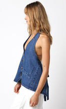 Load image into Gallery viewer, Lou Bak Tie Denim Top
