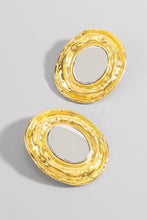 Load image into Gallery viewer, Marietta Elliptic Earrings- Silver
