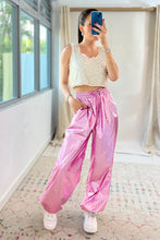 Load image into Gallery viewer, Pink Metallic Parachute Pant
