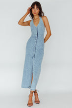 Load image into Gallery viewer, Bodycon Denim Maxi Dress
