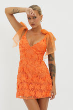 Load image into Gallery viewer, Biba Embroidered Mini Dress- Orange
