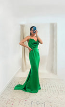 Load image into Gallery viewer, Irena Green Gown Dress
