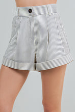 Load image into Gallery viewer, The Striped Pleat Shorts
