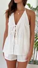 Load image into Gallery viewer, Priscilla Top + Short Set- White
