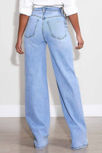 Load image into Gallery viewer, High-Waisted Wide Leg Jeans- Light
