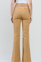 Load image into Gallery viewer, Camel Cutout Waist Belted Pant
